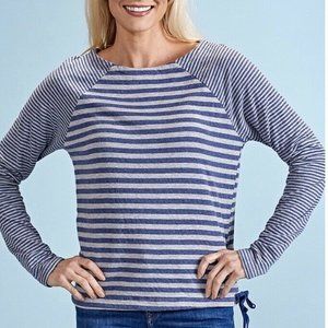 Fresh Produce S M USA Beachside Dana Navy Blue Sweatshirt Top Shirt NWT